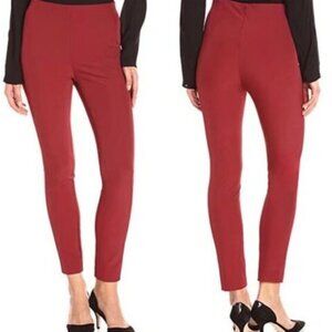 Theory Navalane Neoteric Skinny Pants Red Stretchy High Waist Womens Size 0